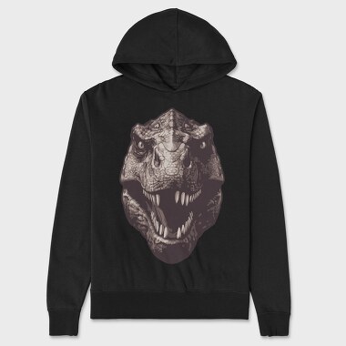 Trex Missing Tooth, Hanorac Oversize Barbati (Unisex)