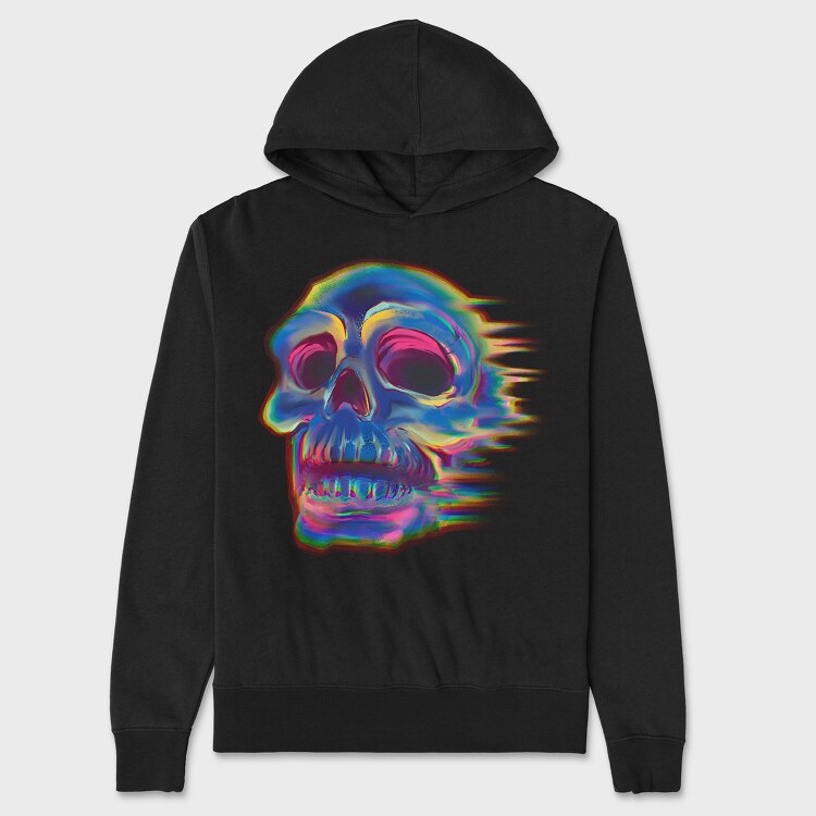 Skull Effect Colorful, Hanorac Oversize Barbati (Unisex)