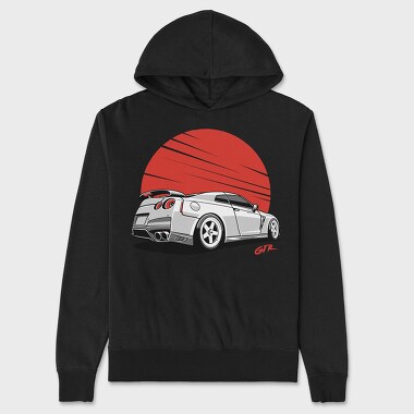 Gt-R Red Sun, Hanorac Oversize Barbati (Unisex)