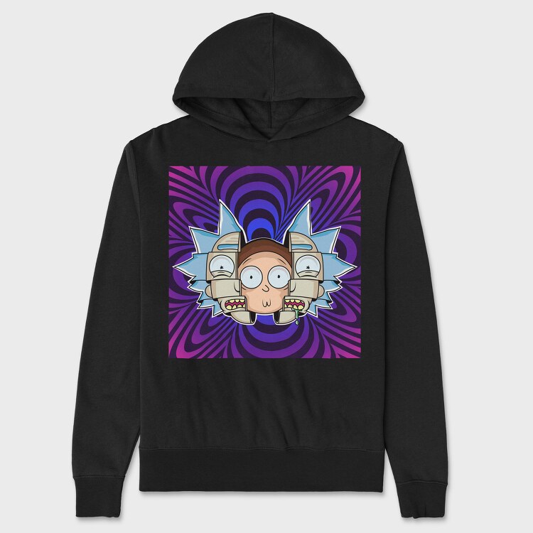 Rick and Morty 2, Hanorac Oversize Barbati (Unisex)