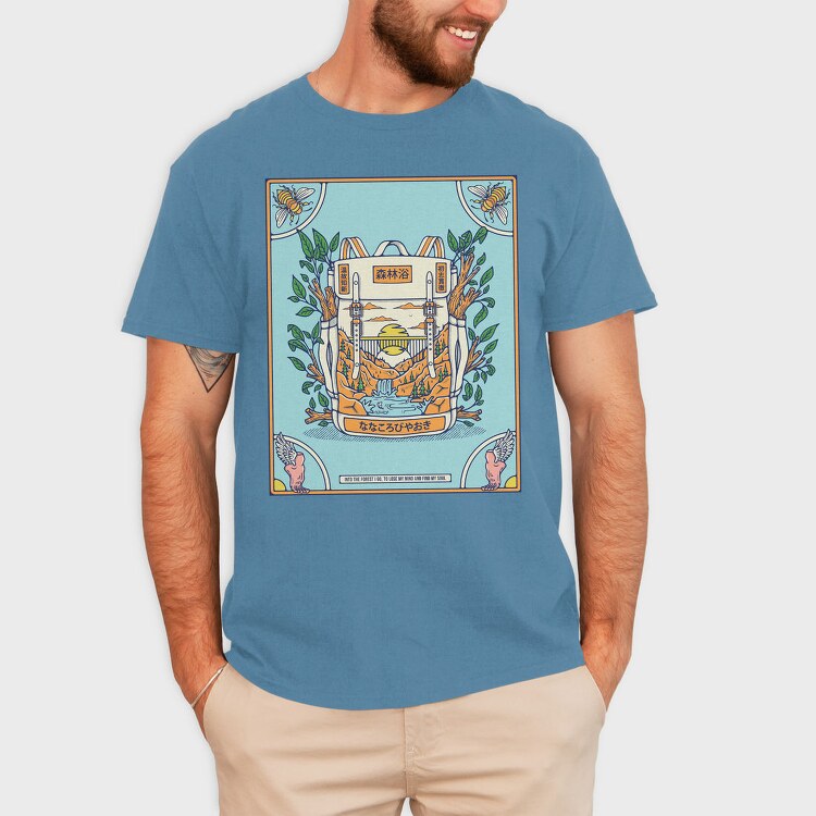 Forest Escape Backpack, Tricou Barbati (Unisex)