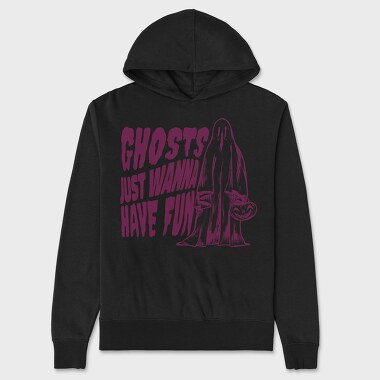 Ghosts Just Wanna Have Fun, Hanorac Oversize Barbati (Unisex)