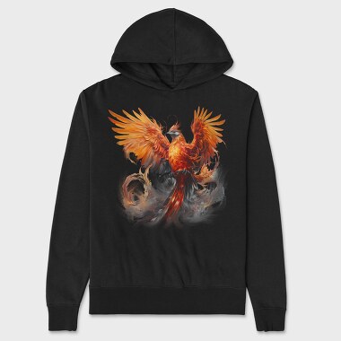 Phoenix Bird, Hanorac Oversize Barbati (Unisex)