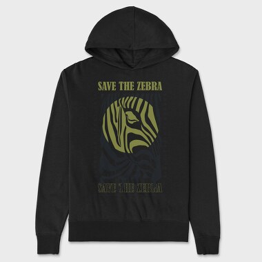 Save The Zebra 2, Hanorac Oversize Barbati (Unisex)