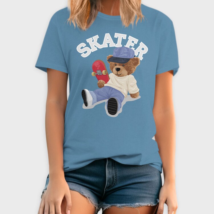 Skater Bear Vibes, Tricou Barbati (Unisex)