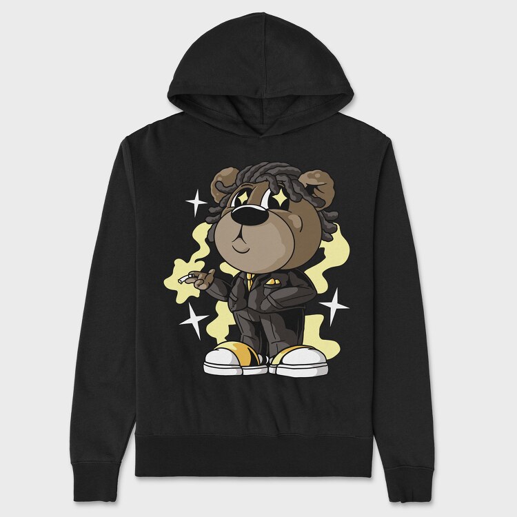 Successful Stoner Bear, Hanorac Oversize Barbati (Unisex)