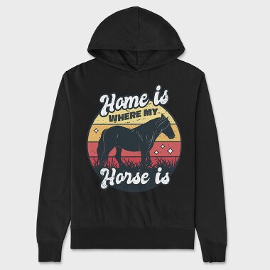 Home Horse, Hanorac Oversize Barbati (Unisex)