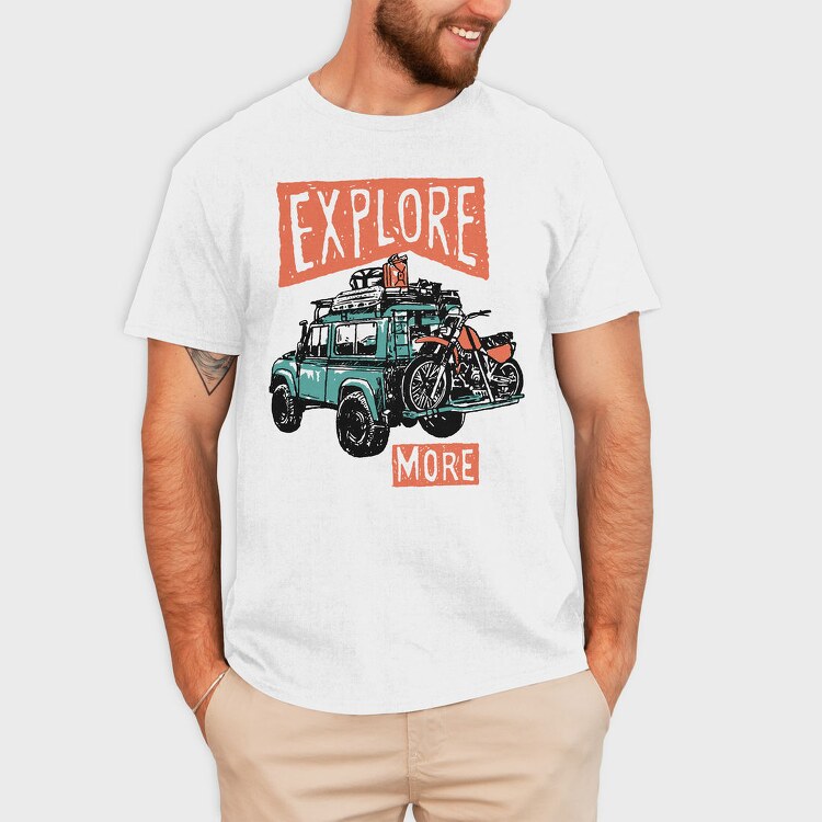 Explore More Adventure, Tricou Barbati (Unisex)