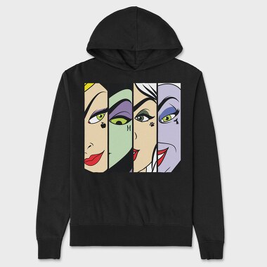 Villanas Disney Faces, Hanorac Oversize Barbati (Unisex)