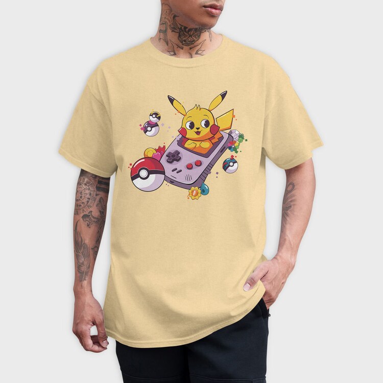 Pikachu Gameboy Adventure, Tricou Barbati (Unisex)