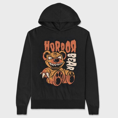 Horror Bear, Hanorac Oversize Barbati (Unisex)