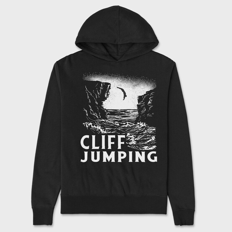 Cliff Jumping, Hanorac Oversize Barbati (Unisex)