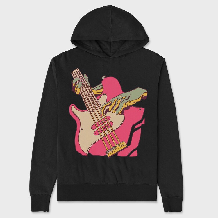 Bass Guitar, Hanorac Oversize Barbati (Unisex)