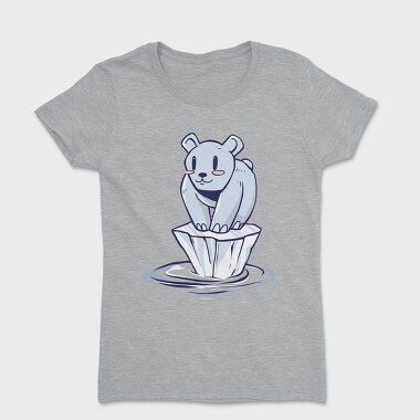 Tricou Femei, Polar Bear Alone