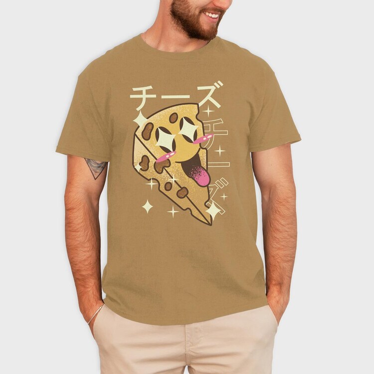 Cheese Crazy Kawaii, Tricou Barbati (Unisex)