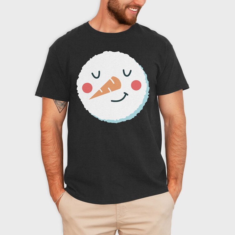 Christmas Snowman Faces 10, Tricou Barbati (Unisex)