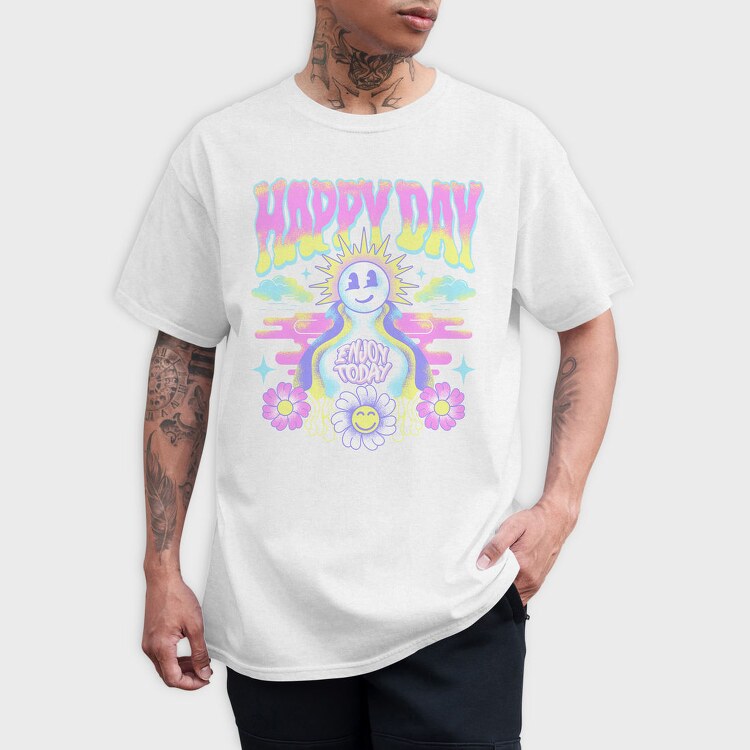 Happy Day Dreamer, Tricou Barbati (Unisex)