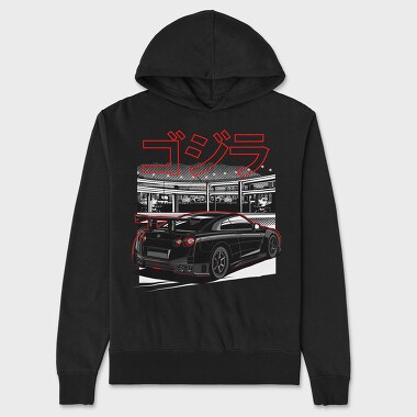 GTR R35 Back, Hanorac Oversize Barbati (Unisex)