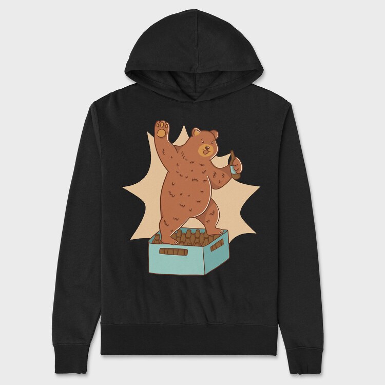 Bear Beer, Hanorac Oversize Barbati (Unisex)