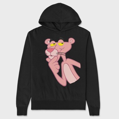 Cartoon Retro Pink Panter 5, Hanorac Oversize Barbati (Unisex)