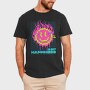 Flame Pixel Smile, Tricou Barbati (Unisex)