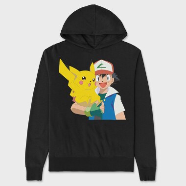 Cartoon Retro Pokemon 3, Hanorac Oversize Barbati (Unisex)