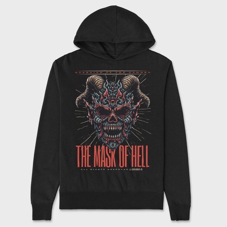 The Mask of Hell, Hanorac Oversize Barbati (Unisex)