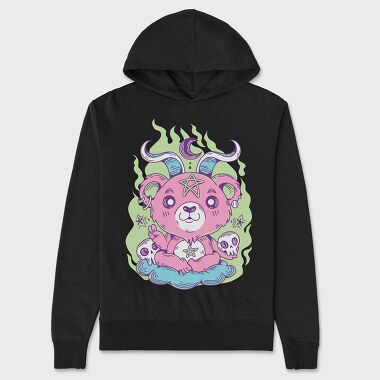 Cute Pastel Bear, Hanorac Oversize Barbati (Unisex)