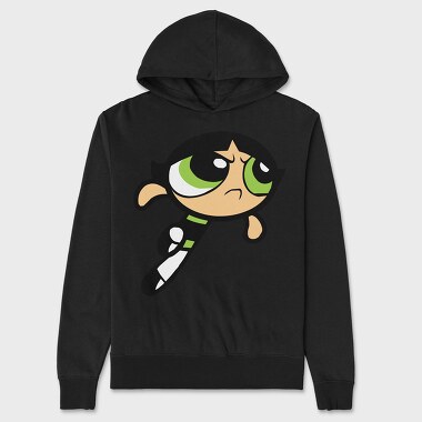 Cartoon Retro the Powerpuff Girls 2, Hanorac Oversize Barbati (Unisex)