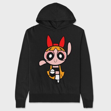 Cartoon Retro the Powerpuff Girls 5, Hanorac Oversize Barbati (Unisex)