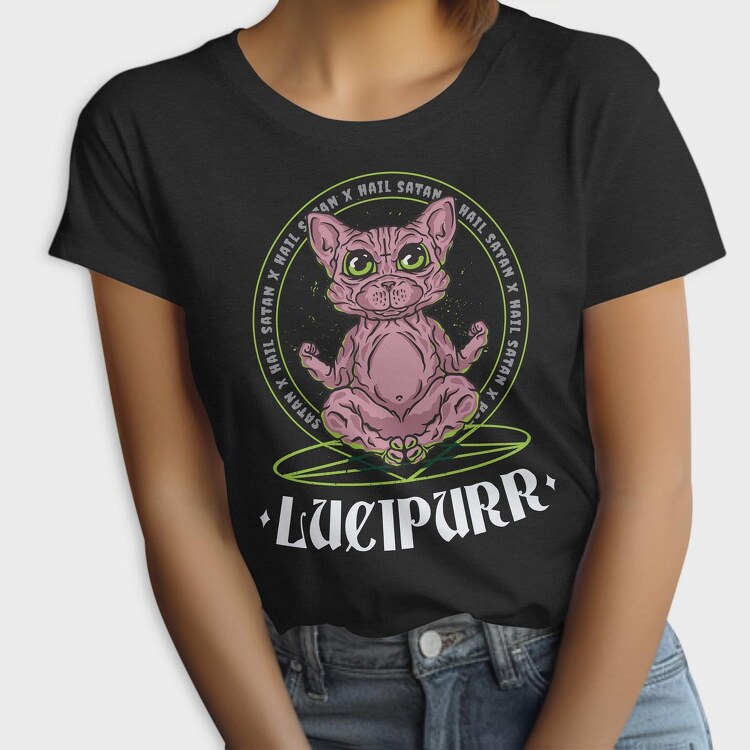 Cute Cat Satan, Tricou Femei