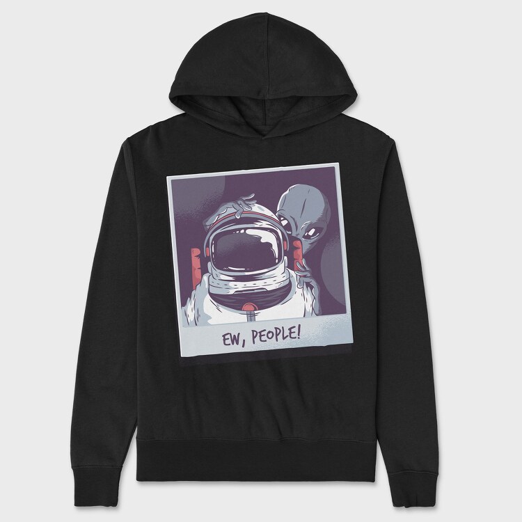 Astronaut Alien, Hanorac Oversize Barbati (Unisex)