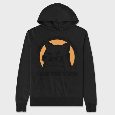 I Am the View Cat, Hanorac Oversize Barbati (Unisex)