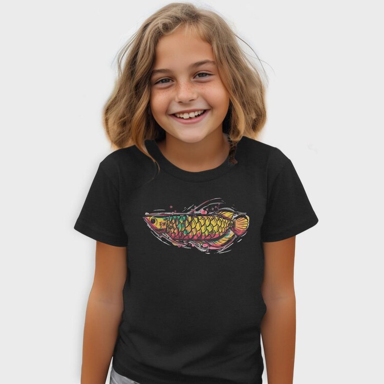 Arowana Watercolor, Tricou Copii