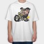 Pork Rider, Tricou Oversize Barbati (Unisex)