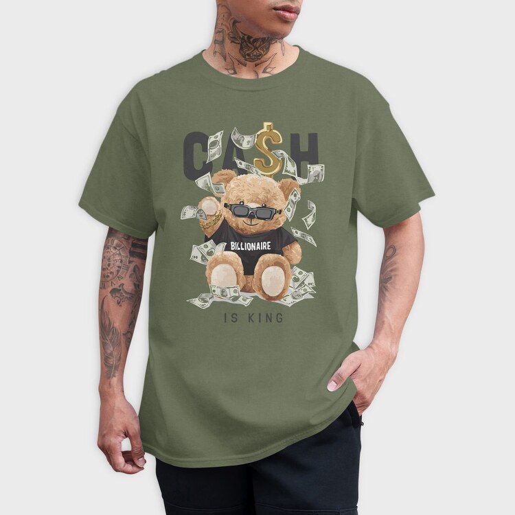 Cash Bear King, Tricou Barbati (Unisex)