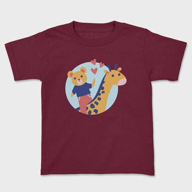 Animals Cartoon, Tricou Copii