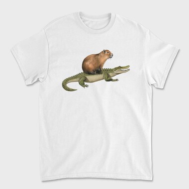 Capybara Crocodile, Tricou Barbati (Unisex)