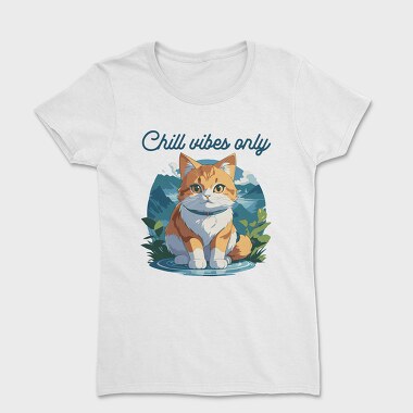 Cat Chill Vibes, Tricou Femei