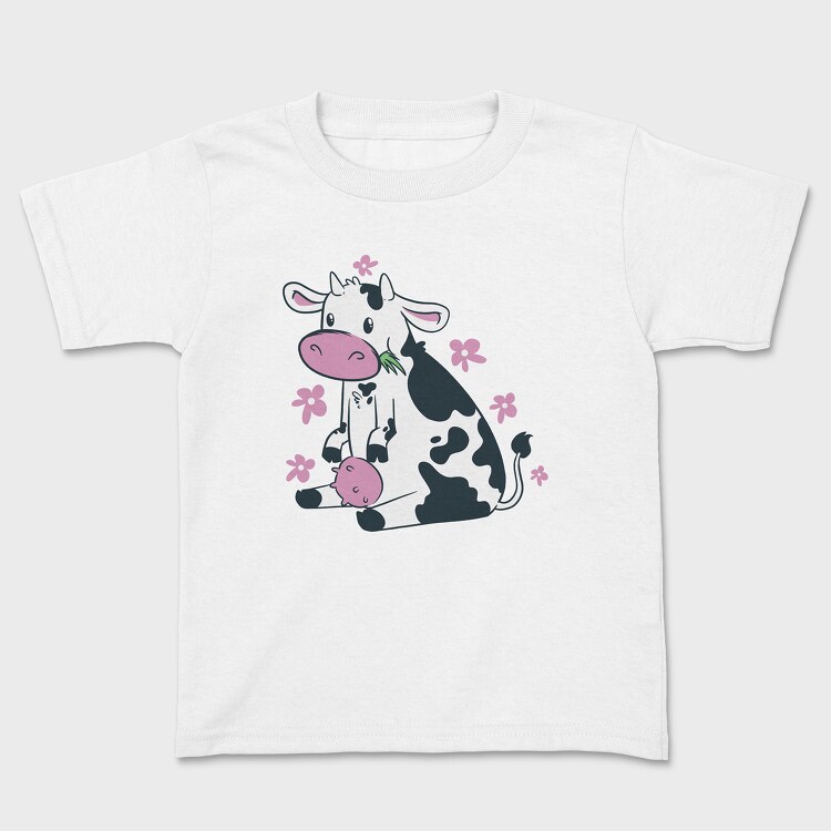 Cute Cow Pink, Tricou Copii