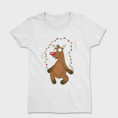 Reindeer Christmas Lights, Tricou Femei