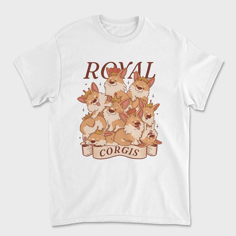 Royal Corgis, Tricou Barbati (Unisex)