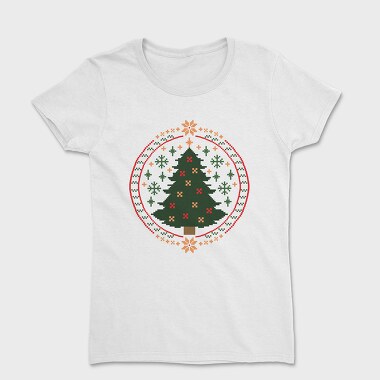 Ugly Sweater Christmas Tree, Tricou Femei