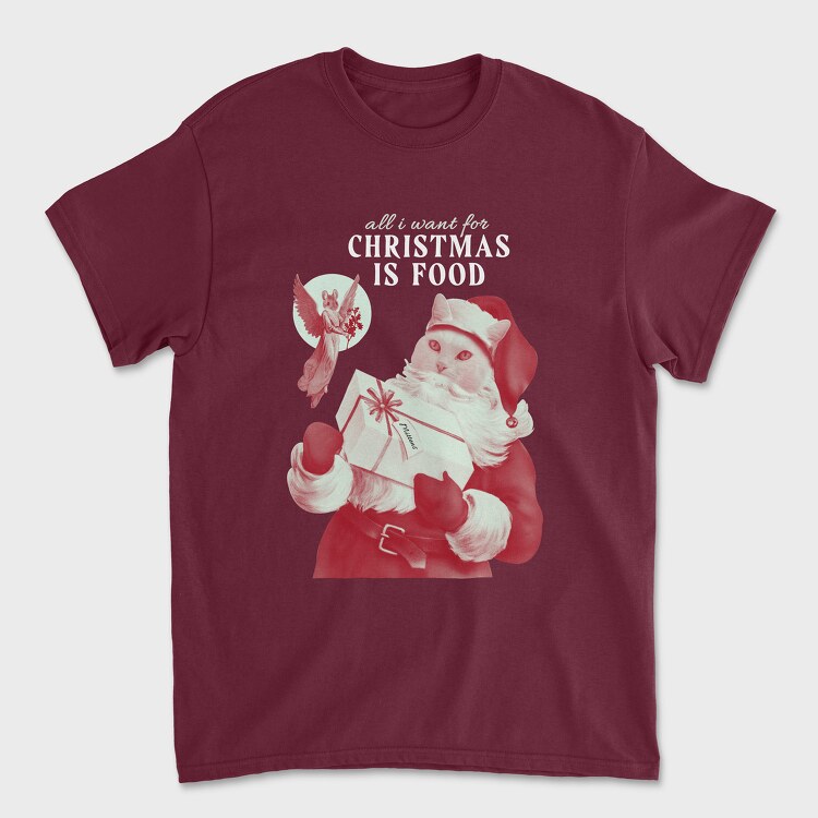 Xmas Cat, Tricou Barbati (Unisex)