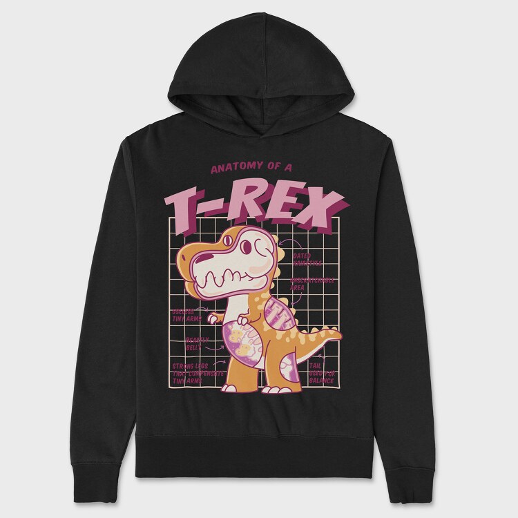 Trex Anatomy, Hanorac Oversize Barbati (Unisex)