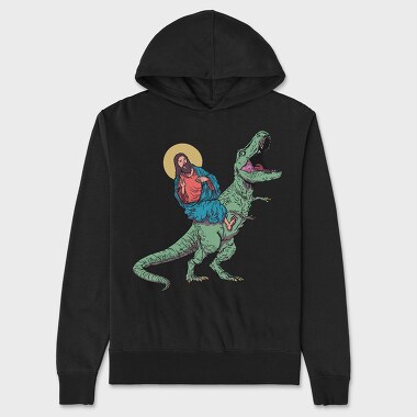 Jesus Trex, Hanorac Oversize Barbati (Unisex)