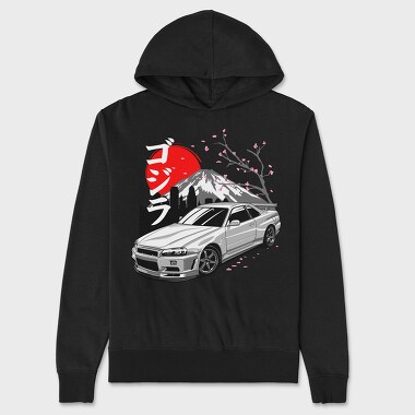 Sakura R34, Hanorac Oversize Barbati (Unisex)