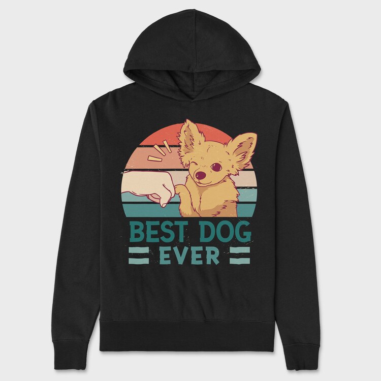 Best Dog Ever, Hanorac Oversize Barbati (Unisex)