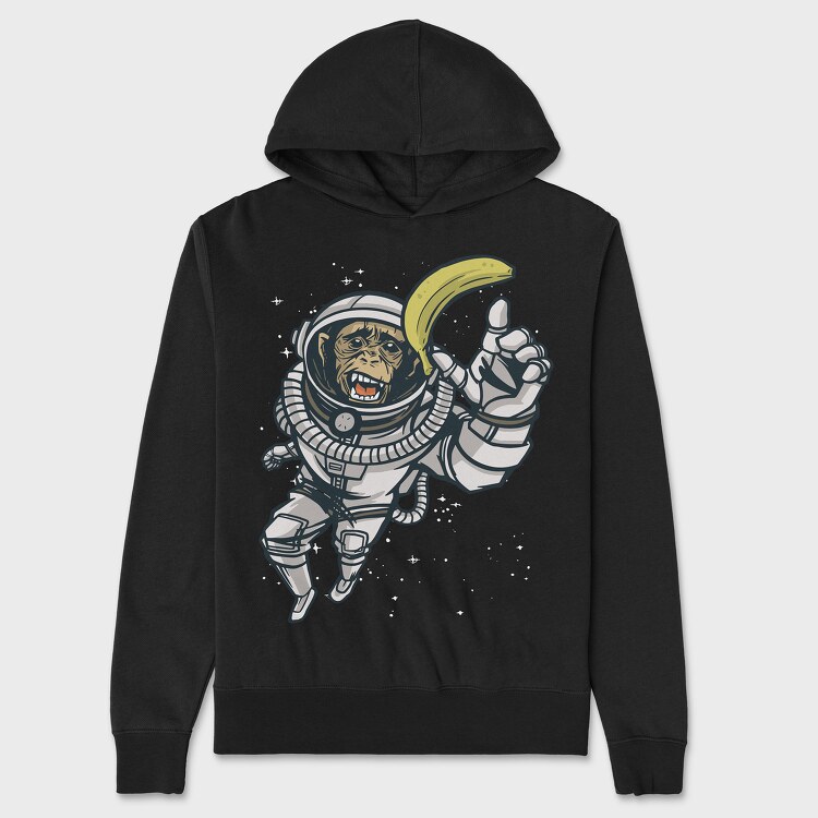 Astronaut Chimp, Hanorac Oversize Barbati (Unisex)