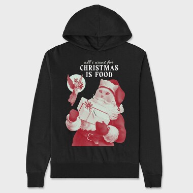 Xmas Cat, Hanorac Oversize Barbati (Unisex)